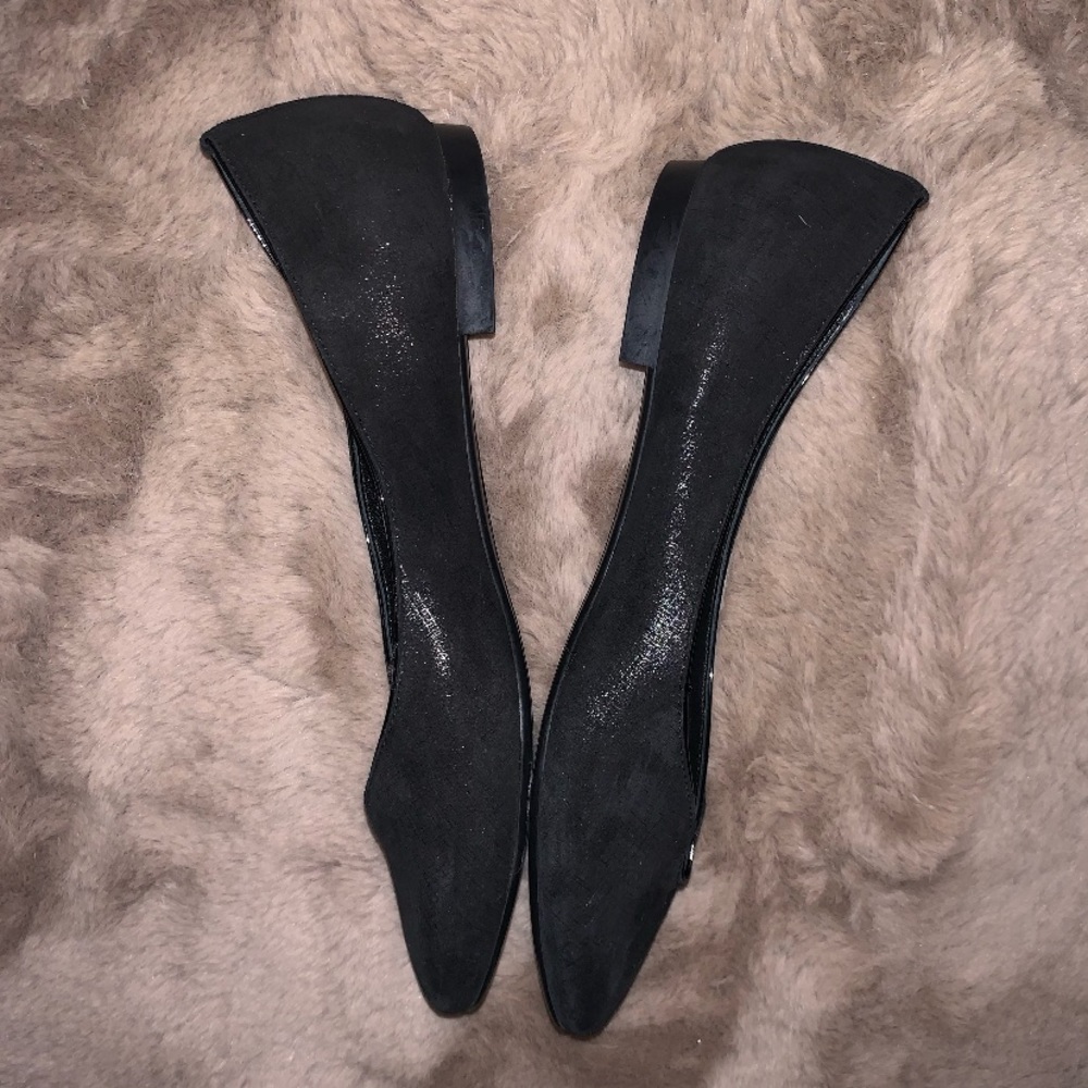 AGL Notch Ballet Flat In Black Texture - Picture 4 of 8